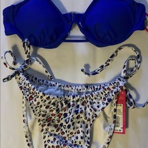 xhilaration Brand! 2pc Swimsuit Sz M-4/6 New! Ready for Christmas Vaca!